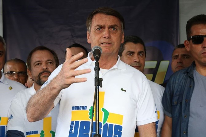 Bolsonaro participa da Marcha para Jesus, em Brasília 