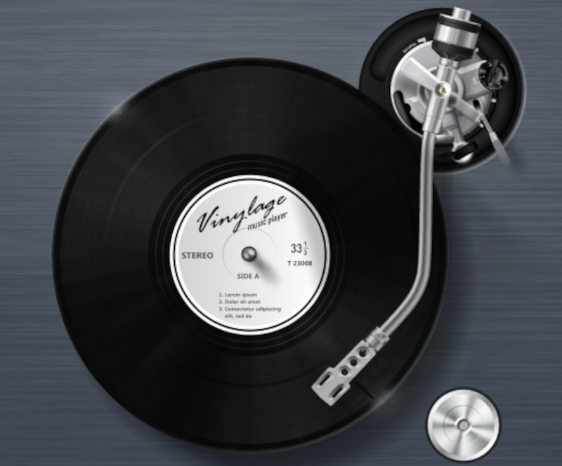 Logo do Vinylage Music Player, um dos melhores aplicativos de música do mercado