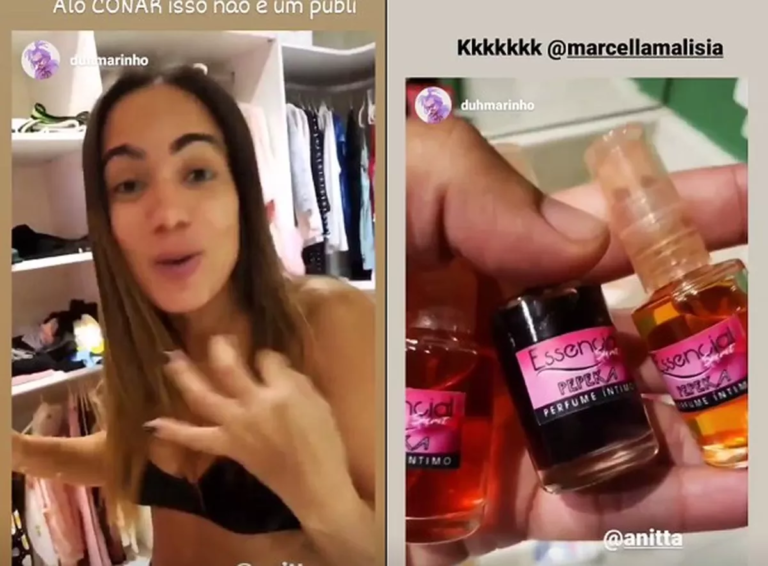 Anitta lança perfume exalador de intimidade
