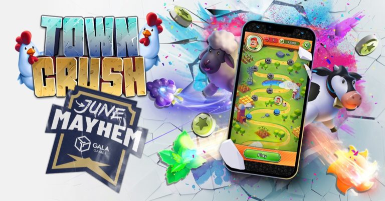 Town Crush Challenge premia seus jogadores com 400 mil tokens GALA até 8 de julho
