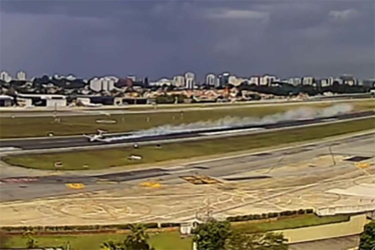 Pista do Aeroporto de Congonhas é interditada após incidente com aeronave