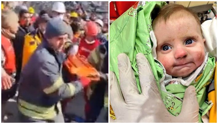 Bebê é encontrado vivo após soterramento de 128 horas na Turquia